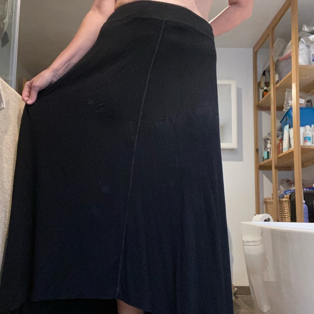 Hi Low black Maxi skirt XL
